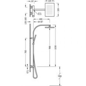Colonne de douche TRES SLIM