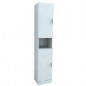 Colonne de rangement blanche – 30 x 35 x 182 cm – Eco