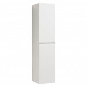 Colonne de rangement – Sia – blanc laqué double porte