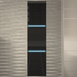 Colonne de salle de bains 30 cm- LED – 3 portes – différentes finitions
