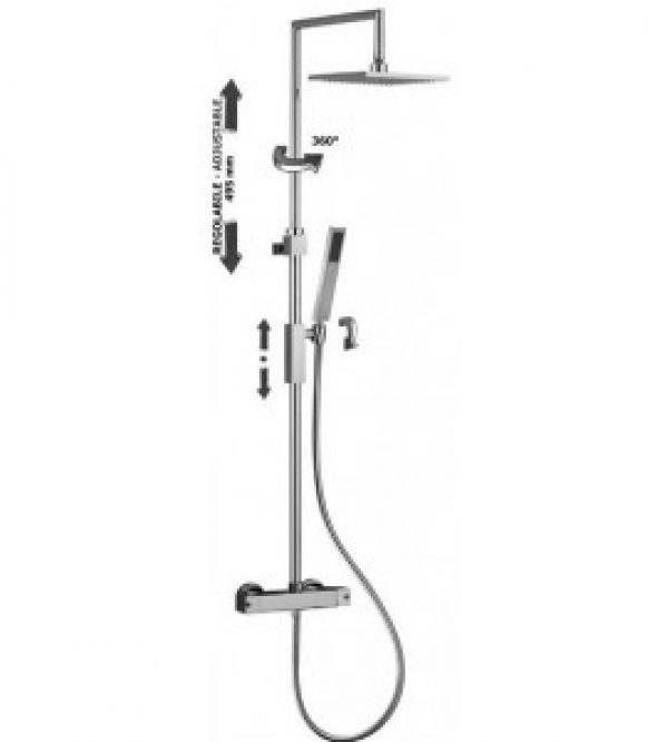 Colonne pour la douche Paffoni SYNCRO TOP ZCOL655CR