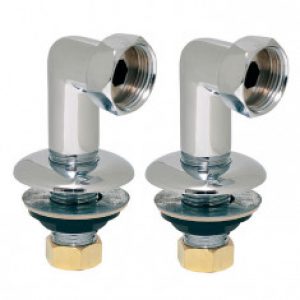 Colonnette avec rosace  Mâle 1/2″ Ecrou tournant 1/2″ – Hauteur 70mm