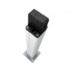 Colonnette en aluminium anodisé naturel H500mm application bidirectionnelle CAME DELTA-B