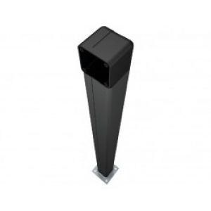 Colonnette en aluminium anodisé noir H 1m pour SET-I – SET-K – TSP-01 CAME CSSN