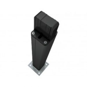 Colonnette en aluminium anodisé noir H500mm application bidirectionnelle CAME DELTA-BN