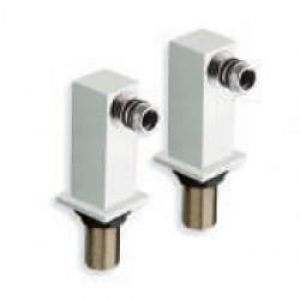 COLONNETTES CARREE POUR QM107 ENTRAXE BAIGNOIRE 150mm BLANC – CRISTINA ONDYNA PD49824