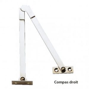 Compas à genouillère en laiton chromé