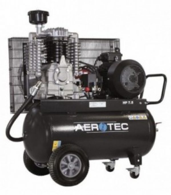 Compresseur a piston AEROTEC 890-90 PRO 400 Volt avec 10 bar et 90 l chaudiere