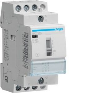 Contact cde manu 25A, 3F, 230V – AUTOMATISMES  HAGER ERC325
