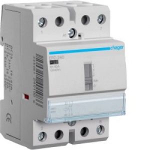 Contact cde manu 40A, 2F, 24V – AUTOMATISMES  HAGER ERD240