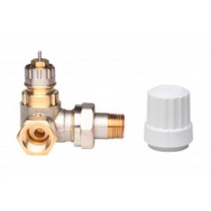 Corps de robinet RA-IN à Kv réglable, 3/8″ (12/17) angle à gauche du radiat
