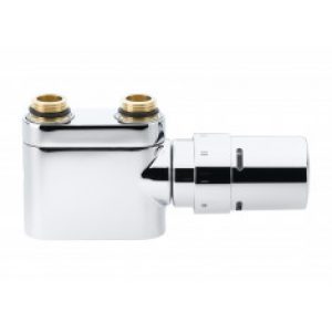 Corps sèche serviette VHX-DUO bitube – un orifice 1/2″ (15/21) fixation au sol – chromé