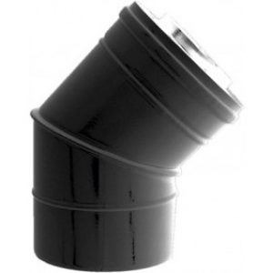 Coude à 45° pour poêle à granulés étanche Bioten – diamètre 80×125
