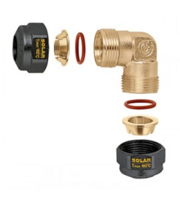 Coude avec joints O-ring Caleffi 2545