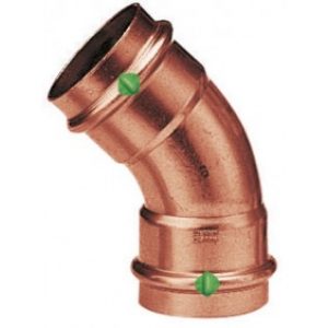 Coude cuivre 45° femelle / femelle à sertir