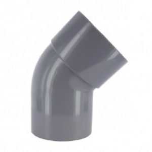 Coude PVC 45° Mâle/Femelle – DISPONIBLE en 9 MODÈLES First Plast
