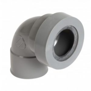 Coude pvc 90° mâle-femelle à joint pour sortie appareil sanitaire