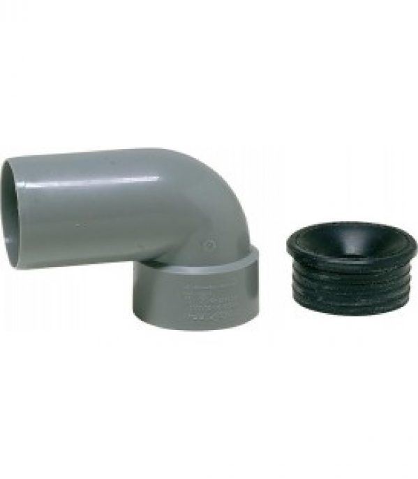 Coude siphon HT avec manchette caoutchouc DN 40