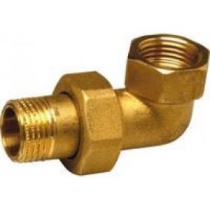 Coude union laiton mâle/femelle à visser