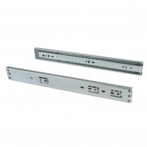 Coulisses à billes avec fermeture amortie – sortie totale