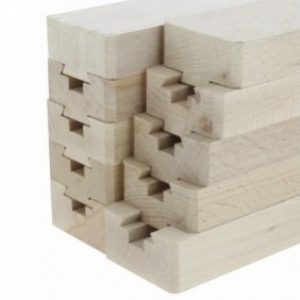 Coulisses de table en bois – longueur lames 500 mm