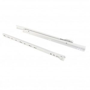 Coulisses pour tiroir T30 – sortie partielle – blanc