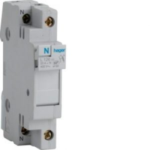 Coupe-circuit 1P+N 20A 400V domestique 1M –   HAGER L12601
