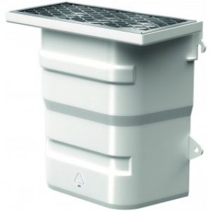 Courette d’aération complète – avec grilles – 40x40cm