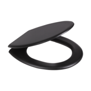 Couvercle en plastique noir pour toilettes…