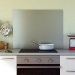 Crédence fond de hotte inox  600×750