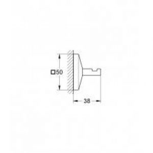 Crochet de base carrée Grohe Allure Brilliant