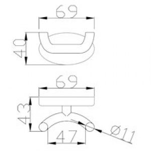 Crochet double blanc Medinylon Mediclinics