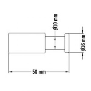 Crochet en acier satiné Medicolor Mediclinics