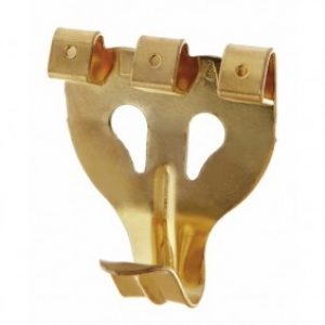 Crochets X triples pour tableaux en acier laitonné