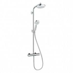 Crometta Showerpipe Crometta 160 1jet – blanc/chromé – Hansgrohe 27264400