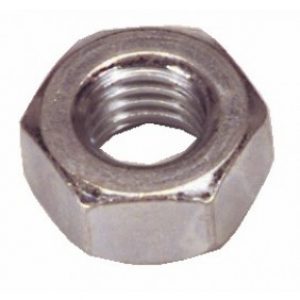 Écrous hexagonaux Hu – acier zingué blanc – classe 8