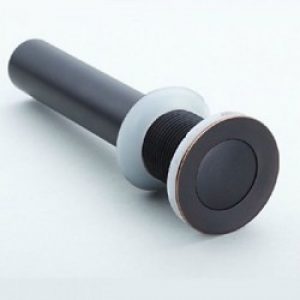 Crépine pour évier avec débordement en laiton poli huilé en bronze