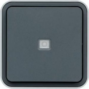 cubyko BP 1O à voy témoin gris HAGER WNC023