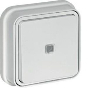 cubyko BP à voy encastré blanc HAGER WNE023B