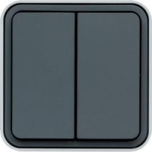 cubyko Double BP 1O/1F gris HAGER WNC044