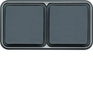 cubyko PC 2H. 2P+T encast gris HAGER WNE122