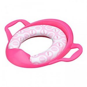 Cuvette de toilettes en plastic pour enfants de couleur rose