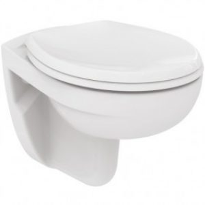 Cuvette WC suspendue – sans bride avec abattant – Matura