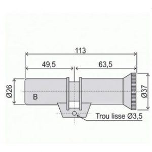 Cylindre double à bouton – profil rond – série 787.Z