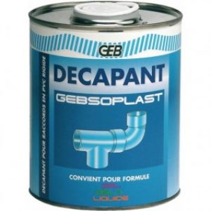 Décapant PVC – nettoyage avant collage – pour PVC rigide – Gebsoplast