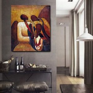 Décoration murale abstraite de style moderne peinte à la main