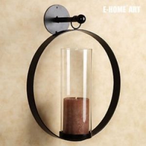 Décoration murale de style rustique en forme cercle en métal