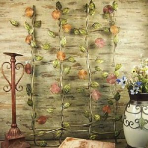 Décoration murale de style rustique orné de fleurs