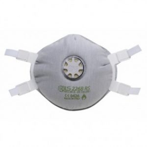 Demi-masque filtrant – jetable – avec valve flamme retardante – FFP2