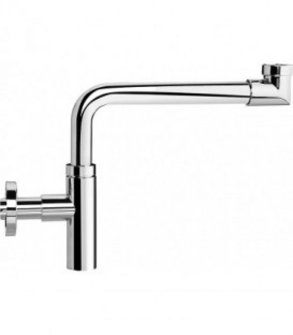 Design – siphon gain de place DN32 (1 1/4&Prime;), 32×100 mm laiton chrome